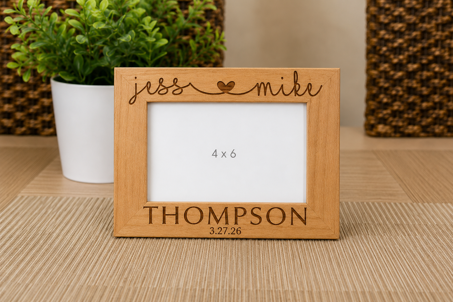 Wood Alder Wood Frame